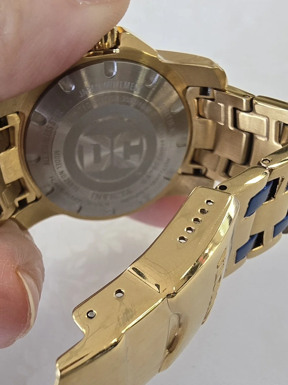 Invicta Gold, Blue & Red Wonder Woman Themed Watch